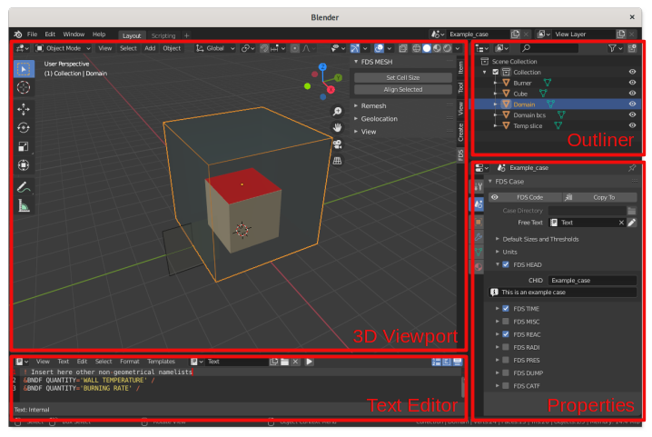 Quickstart - BlenderFDS