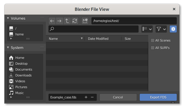 Quickstart - BlenderFDS